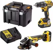 set brushless dewalt 18v drapanokatsabido dcd791 troxos dcg405 2x5ah balitsa dck2020p2t qw photo