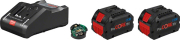 set 2 mpatarion bosch procore 2x 8ah fortistis gal 18v 160c 1600a016gp photo