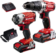 set 18v einhell kroystiko drapanokatsabido te cd 18 2 li palmiko te ci 18 li 2x 2ah 4257214 photo
