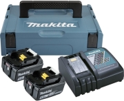 battery set makita 18v li ion 2x batteries 5ah diplos taxyfortistis makpac photo