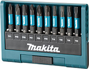 set 10 tem makita impact black bits 50mm mytes kroysis e 12011 photo