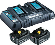 battery set makita 18v li ion 2x batteries 6ah diplos taxyfortistis 199484 8 photo