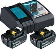 battery set makita 18v li ion 2x batteries 6ah bl1860 taxyfortistis dc18rc 199480 6 photo