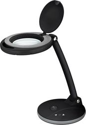 goobay 65576 led magnifying lamp with base 6w black photo