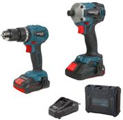 set drapanokatsabido kroystiko compact brushless 20v palmiko katsabidi 2x4ah bormann pro bbp5003 photo