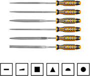 set 6 tem mini limes sidiroy 100mm ingco hktf63 photo