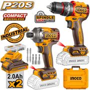 ergaleia compact mpatarias 20v li ion set 2 tem ingco ckli20277e photo ergaleia compact mpatarias 20v li ion set 2 tem ingco ckli20277e photo