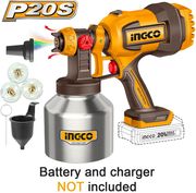 pistoli bafis mpatarias 20v li ion solo me inox doxeio me leitoyrgia fysitira ingco csgli20041 photo