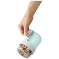 xavax 181582 cereal mug to go with topper 2 compartments 500 200 ml pastel blue grey extra photo 2