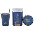 estia 01 12182 coffee mug save the aegean 350ml potiri thermos me kalamaki denim blue extra photo 1