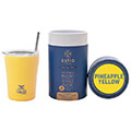 estia 01 12458 coffee mug save the aegean 350ml potiri thermos me kalamaki burnt yellow extra photo 1