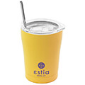 estia 01 12458 coffee mug save the aegean 350ml potiri thermos me kalamaki burnt yellow extra photo 2