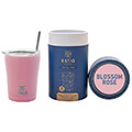 estia 01 12472 coffee mug save the aegean 350ml potiri thermos me kalamaki baby pink extra photo 1