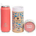 estia 01 9878 coffee flask 500ml save the aegean mpoykali thermos pastel coral extra photo 1