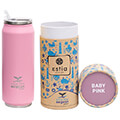 estia 01 10317 travel cup save the aegean potiri thermos me kalamaki baby pink 500ml extra photo 1