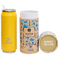 estia 01 10324 travel cup save the aegean potiri thermos me kalamaki burnt yellow 500ml extra photo 1