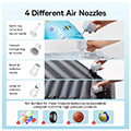 baseus pocketgo portable air pump mini inflator stellar white extra photo 2