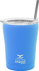 estia 01 12465 coffee mug save the aegean 350ml potiri thermos me kalamaki ocean blue photo
