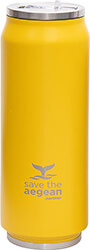 estia 01 10324 travel cup save the aegean potiri thermos me kalamaki burnt yellow 500ml photo