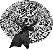 kapelo psathoxarto me dixromia gynaikeio mayro f43cm photo