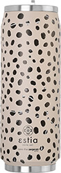 estia 01 16777 travel cup save the aegean potiri thermos me kalamaki leopard taupe 500ml photo