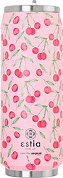 estia 01 16791 travel cup save the aegean potiri thermos me kalamaki cherry rose 500ml photo