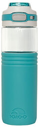 thermos tahoe chugger water bottle 24 oz 710ml igloo 41464 clear aqua photo