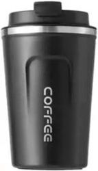 coffee mug anoxeidoto atsali me diplo toixoma 380ml mayro photo