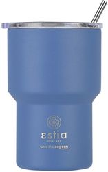 estia thermos mug lite save the aegean 400ml denim blue 01 18450 photo