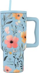 estia thermos straw tumbler xl sta 900ml sky garden 01 32036 photo