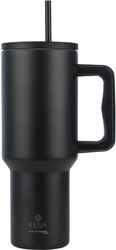 estia thermos straw tumbler xl sta 1200ml midnight black 01 32180 photo