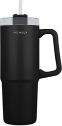 homely thermos straw tumbler 900ml midnight black 01 34498 photo