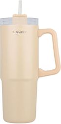 homely thermos straw tumbler 900ml sandstone 01 34504 photo